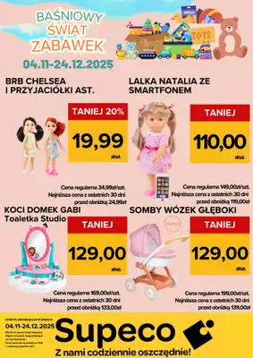 Supeco - gazetka promocyjna Bajkowy Świat Zabawek od wtorku 04.11 do środy 24.12 - strona 2