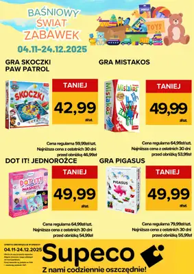 Supeco - gazetka promocyjna Bajkowy Świat Zabawek od wtorku 04.11 do środy 24.12 - strona 8