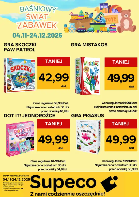 Supeco - gazetka promocyjna Bajkowy Świat Zabawek od wtorku 04.11 do środy 24.12 - strona 8