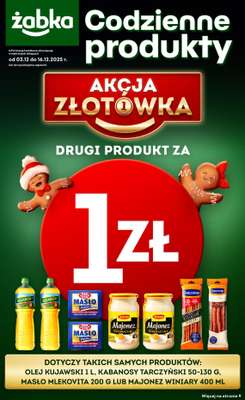 Żabka - gazetka promocyjna Gazetka Spożywcza od środy 03.12 do wtorku 16.12