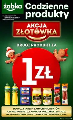 Żabka - gazetka promocyjna Gazetka Spożywcza od środy 03.12 do wtorku 16.12