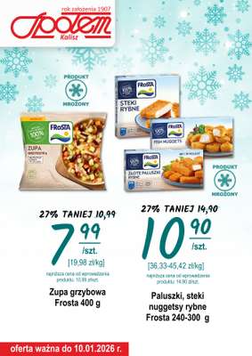 Społem - Blisko i Korzystnie - gazetka promocyjna Plakat promocyjny PSS Kalisz od poniedziałku 15.12 do soboty 10.01