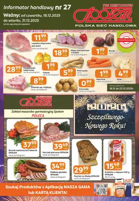 Społem Częstochowa - gazetka promocyjna Gazetka od czwartku 18.12 do środy 31.12