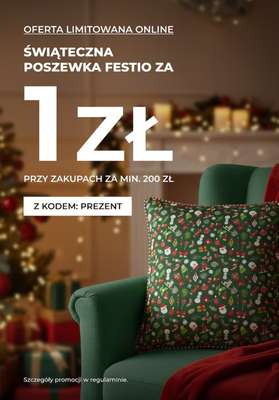 home&you - gazetka promocyjna Zrób zakupy za 200 zł i odbierz poszewkę Festio za 1 zł! od środy 10.12 do wtorku 23.12