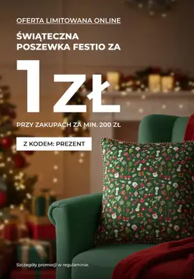 home&you - gazetka promocyjna Zrób zakupy za 200 zł i odbierz poszewkę Festio za 1 zł! od środy 10.12 do wtorku 23.12