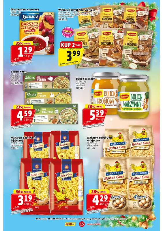 Prim Market - gazetka promocyjna Gazetka od czwartku 11.12 do środy 17.12 - strona 15