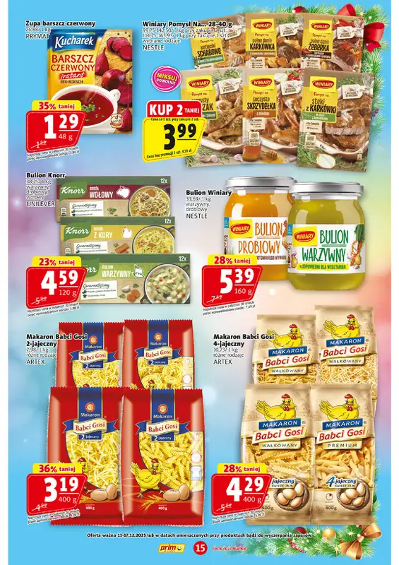 Prim Market - gazetka promocyjna Gazetka od czwartku 11.12 do środy 17.12 - strona 15