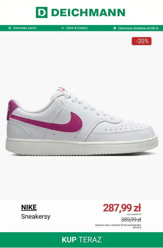 Deichmann - gazetka promocyjna Do -50% na sneakersy damskie od środy 10.12 do czwartku 18.12 - strona 5