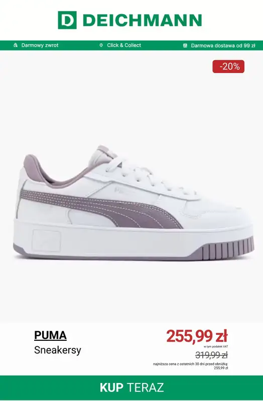 Deichmann - gazetka promocyjna Do -50% na sneakersy damskie od środy 10.12 do czwartku 18.12 - strona 7