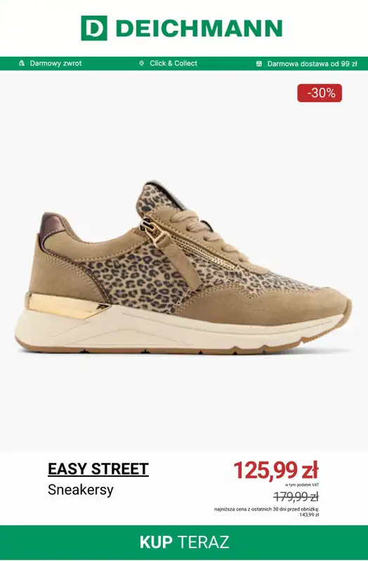 Deichmann - gazetka promocyjna Do -50% na sneakersy damskie od środy 10.12 do czwartku 18.12 - strona 11