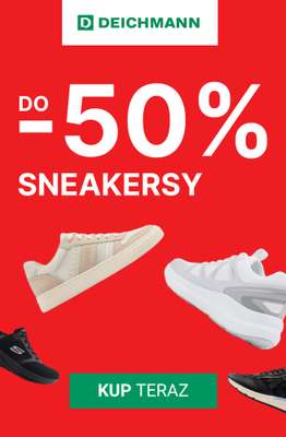 Deichmann - gazetka promocyjna Do -50% na sneakersy damskie od środy 10.12 do czwartku 18.12