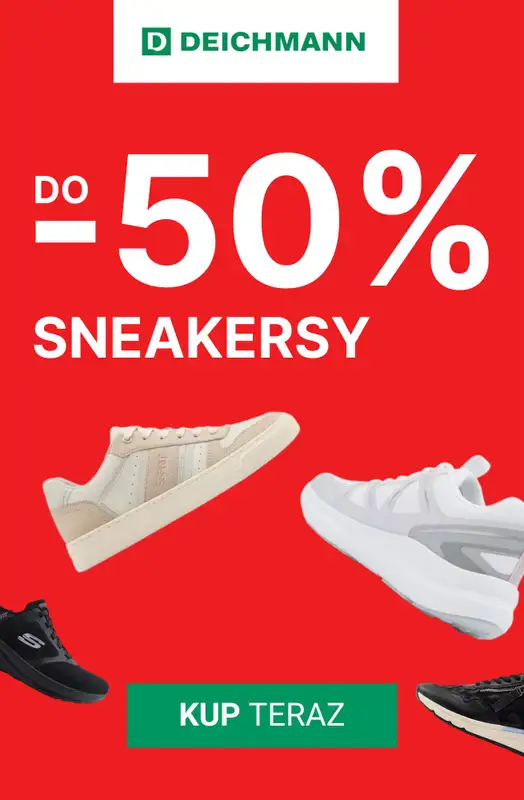 Deichmann - gazetka promocyjna Do -50% na sneakersy damskie od środy 10.12 do czwartku 18.12