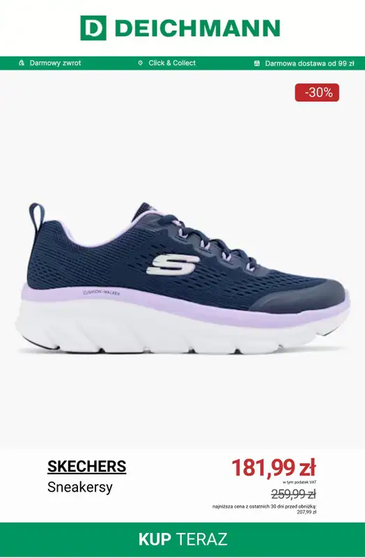Deichmann - gazetka promocyjna Do -50% na sneakersy damskie od środy 10.12 do czwartku 18.12 - strona 6