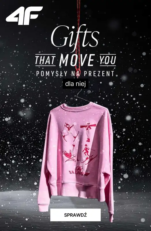 4F - gazetka promocyjna Pomysły na prezent dla niej - do 150 zł od środy 10.12 