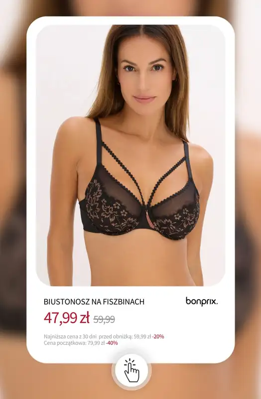 bonprix - gazetka promocyjna Bielizna na wyprzedaży - już od 15,99 zł od środy 10.12 do wtorku 16.12 - strona 18