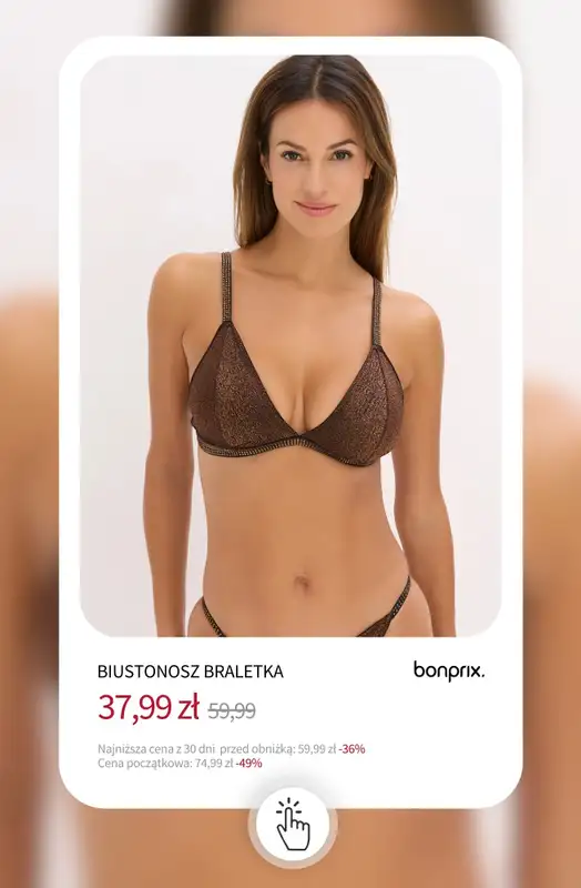 bonprix - gazetka promocyjna Bielizna na wyprzedaży - już od 15,99 zł od środy 10.12 do wtorku 16.12 - strona 23