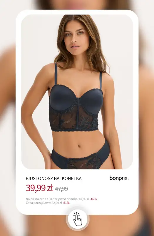 bonprix - gazetka promocyjna Bielizna na wyprzedaży - już od 15,99 zł od środy 10.12 do wtorku 16.12 - strona 19