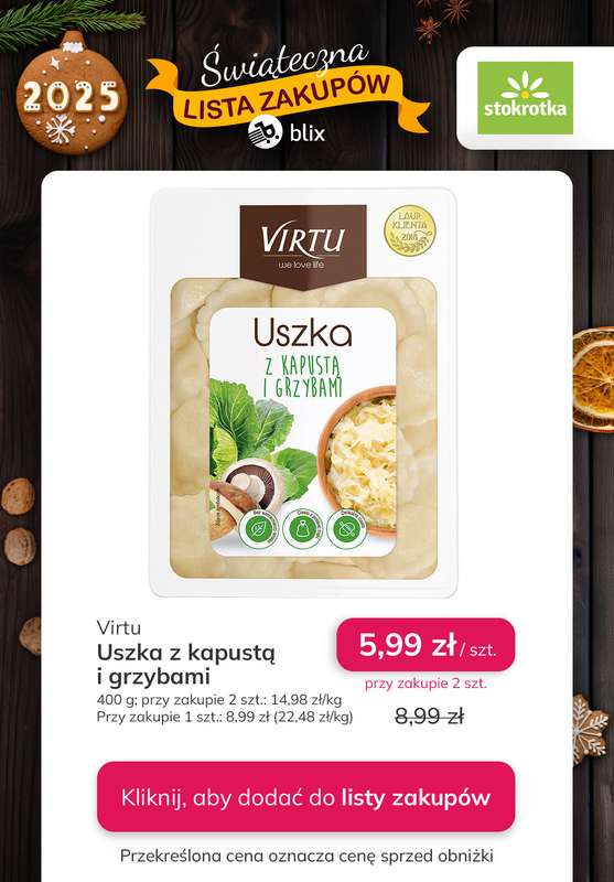 Stokrotka - gazetka promocyjna Świąteczna Lista Zakupów! od czwartku 11.12 do środy 17.12 - strona 11