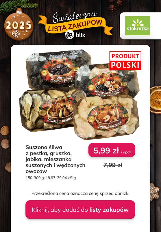 Stokrotka - gazetka promocyjna Świąteczna Lista Zakupów! od czwartku 11.12 do środy 17.12 - strona 8