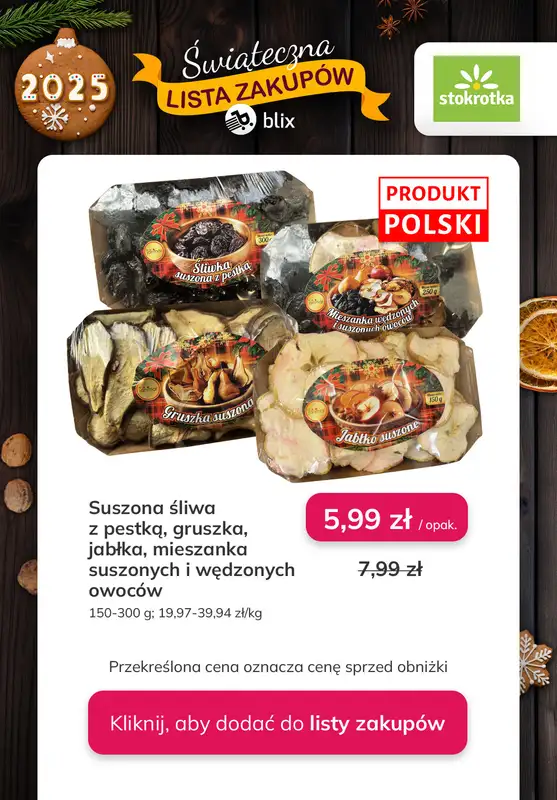 Stokrotka - gazetka promocyjna Świąteczna Lista Zakupów! od czwartku 11.12 do środy 17.12 - strona 8