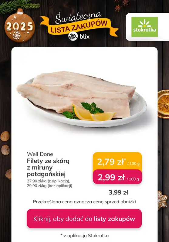 Stokrotka - gazetka promocyjna Świąteczna Lista Zakupów! od czwartku 11.12 do środy 17.12 - strona 5