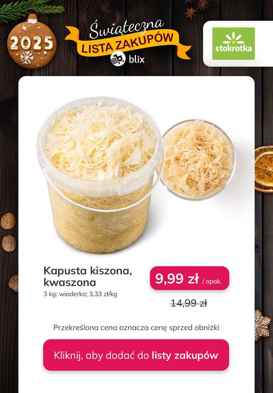 Stokrotka - gazetka promocyjna Świąteczna Lista Zakupów! od czwartku 11.12 do środy 17.12 - strona 9