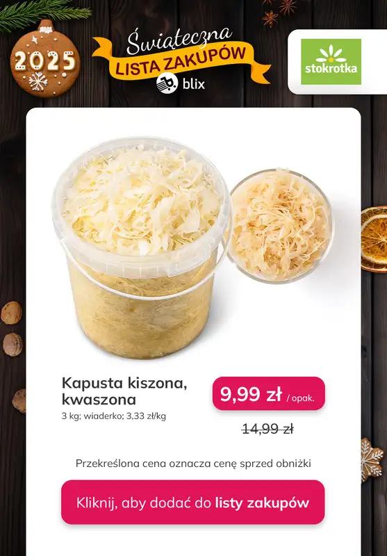 Stokrotka - gazetka promocyjna Świąteczna Lista Zakupów! od czwartku 11.12 do środy 17.12 - strona 9