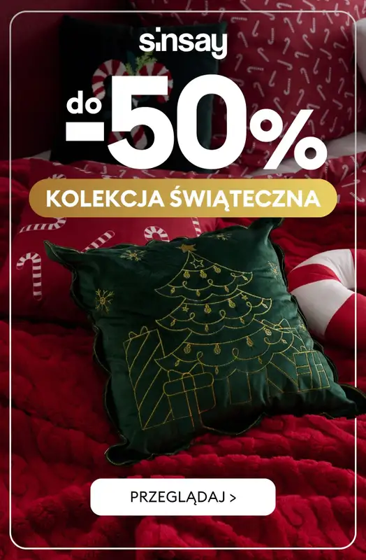 Sinsay - gazetka promocyjna Kolekcja Świąteczna do -50% od środy 10.12 