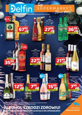 Delfin - gazetka promocyjna Gazetka alkoholowa  do środy 31.12