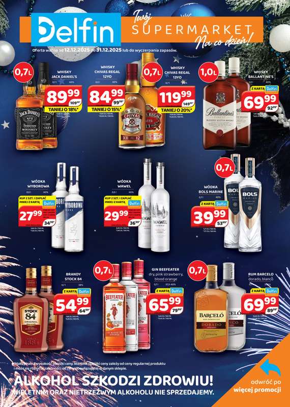 Delfin - gazetka promocyjna Gazetka alkoholowa  do środy 31.12 - strona 2