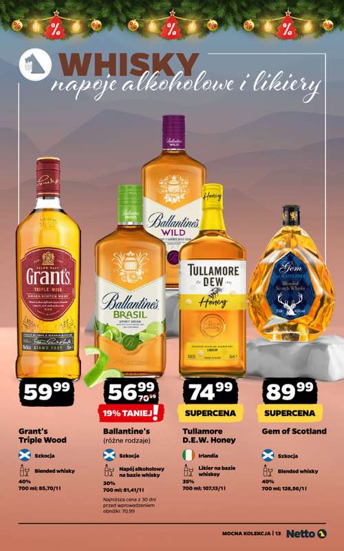 Netto - gazetka promocyjna Mocna Kolekcja - Alkohole mocne od środy 10.12 do niedzieli 21.12 - strona 13