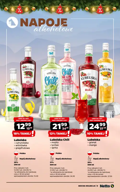 Netto - gazetka promocyjna Mocna Kolekcja - Alkohole mocne od środy 10.12 do niedzieli 21.12 - strona 5