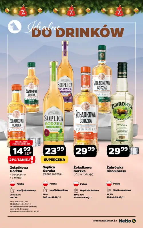 Netto - gazetka promocyjna Mocna Kolekcja - Alkohole mocne od środy 10.12 do niedzieli 21.12 - strona 3