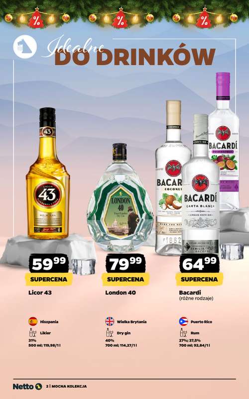 Netto - gazetka promocyjna Mocna Kolekcja - Alkohole mocne od środy 10.12 do niedzieli 21.12 - strona 2
