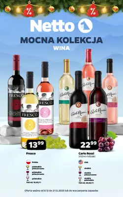 Netto - gazetka promocyjna Mocna Kolekcja - Wina od środy 10.12 do niedzieli 21.12