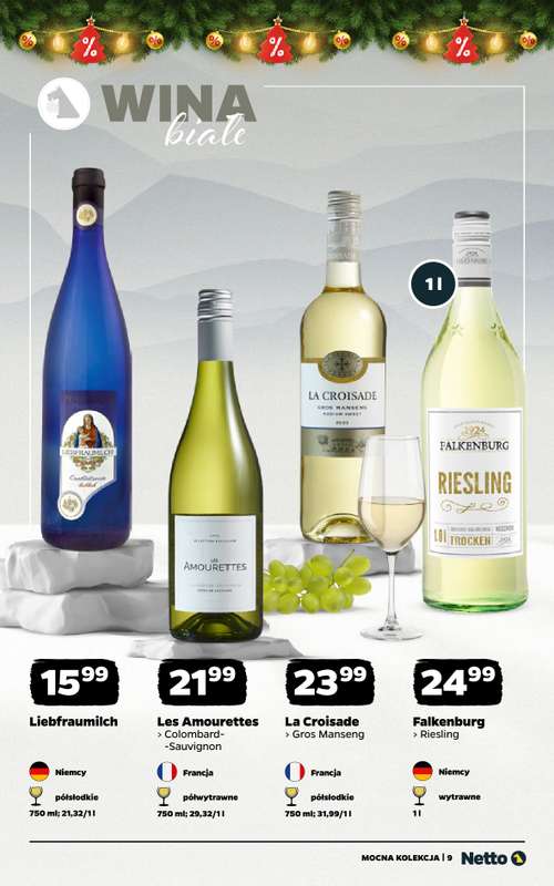Netto - gazetka promocyjna Mocna Kolekcja - Wina  do niedzieli 21.12 - strona 9