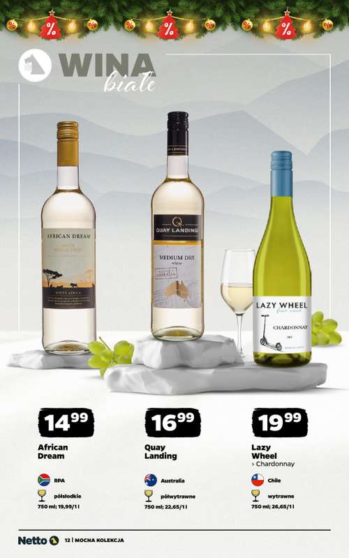 Netto - gazetka promocyjna Mocna Kolekcja - Wina  do niedzieli 21.12 - strona 12