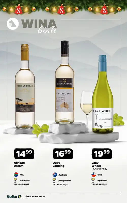 Netto - gazetka promocyjna Mocna Kolekcja - Wina od środy 10.12 do niedzieli 21.12 - strona 12
