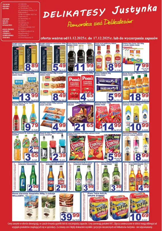 Delikatesy Justynka - gazetka promocyjna Gazetka od czwartku 11.12 do środy 17.12 - strona 4