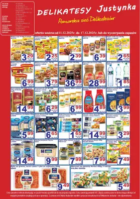 Delikatesy Justynka - gazetka promocyjna Gazetka od czwartku 11.12 do środy 17.12 - strona 2