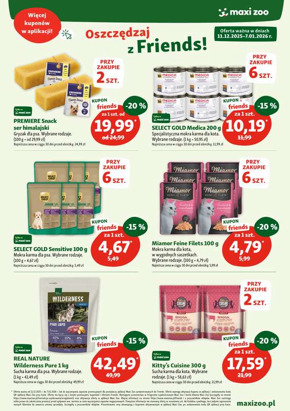 MAXI ZOO - gazetka promocyjna Gazetka  do środy 07.01 - strona 6