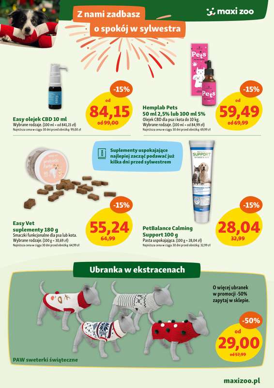 MAXI ZOO - gazetka promocyjna Gazetka  do środy 07.01 - strona 3