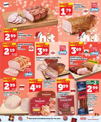 TOPAZ - gazetka promocyjna SuperCeny na Święta od czwartku od czwartku 18.12 do wtorku 23.12 - strona 11