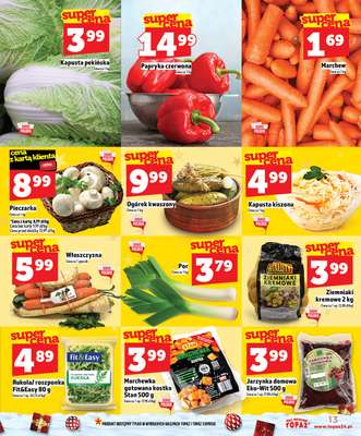 TOPAZ - gazetka promocyjna SuperCeny na Święta od czwartku od czwartku 18.12 do wtorku 23.12 - strona 13