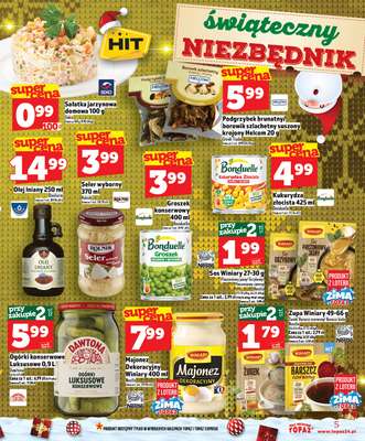 TOPAZ - gazetka promocyjna SuperCeny na Święta od czwartku od czwartku 18.12 do wtorku 23.12 - strona 5