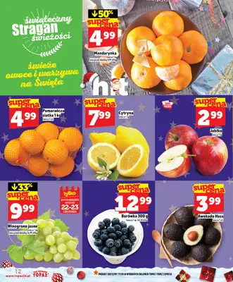 TOPAZ - gazetka promocyjna SuperCeny na Święta od czwartku od czwartku 18.12 do wtorku 23.12 - strona 12