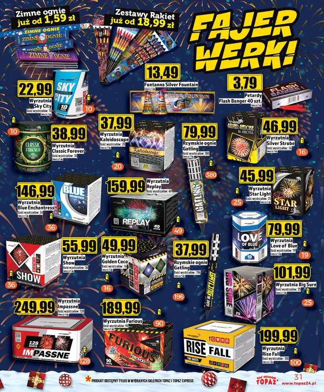 TOPAZ - gazetka promocyjna SuperCeny na Święta od czwartku od czwartku 18.12 do wtorku 23.12 - strona 31