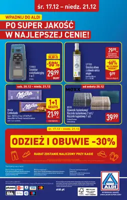Aldi - gazetka promocyjna BIAŁYSTOK: WIELKIE OTWARCIE już w środę: 17.12! od środy 17.12 do niedzieli 21.12 - strona 32