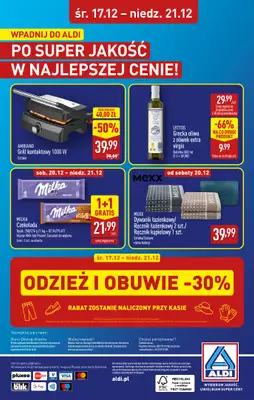 Aldi - gazetka promocyjna KRAKÓW: WIELKIE OTWARCIE już w środę: 17.12! od środy 17.12 do niedzieli 21.12 - strona 32