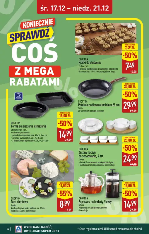 Aldi - gazetka promocyjna KRAKÓW: WIELKIE OTWARCIE już w środę: 17.12! od środy 17.12 do niedzieli 21.12 - strona 22